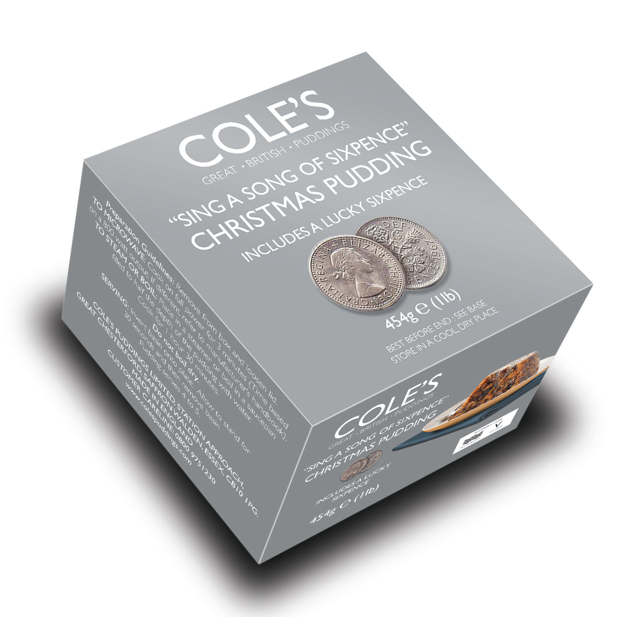 Cole's Sing A Song Of Sixpence Christmas Pudding 454g