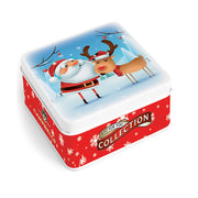 Campbells Shortbreads Christmas Santa and Rudolph Tin 90g Scottish All Butter Shortbread Gift Tin