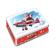 Campbells Shortbreads Flying Santa Tin 150g Assorted Scottish All Butter Shortbread Shapes