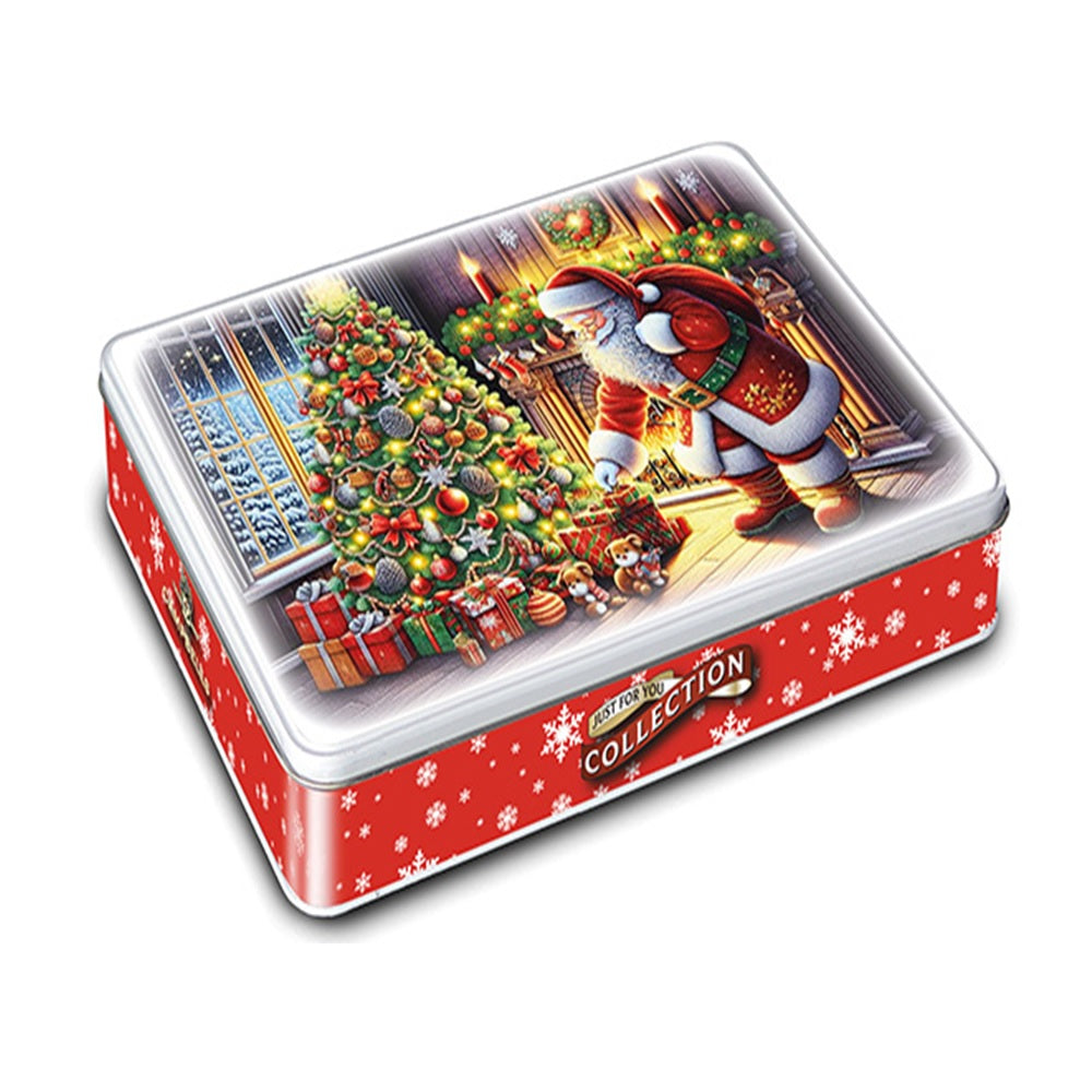 Campbells Shortbreads Santa & Christmas Tree Tin 150g Assorted Scottish All Butter Shortbread Shapes