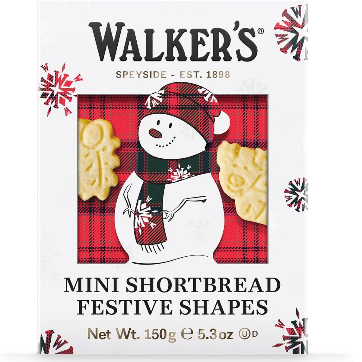 Walkers snowman 3D carton 5.3oz with traditional Scottish shortbread