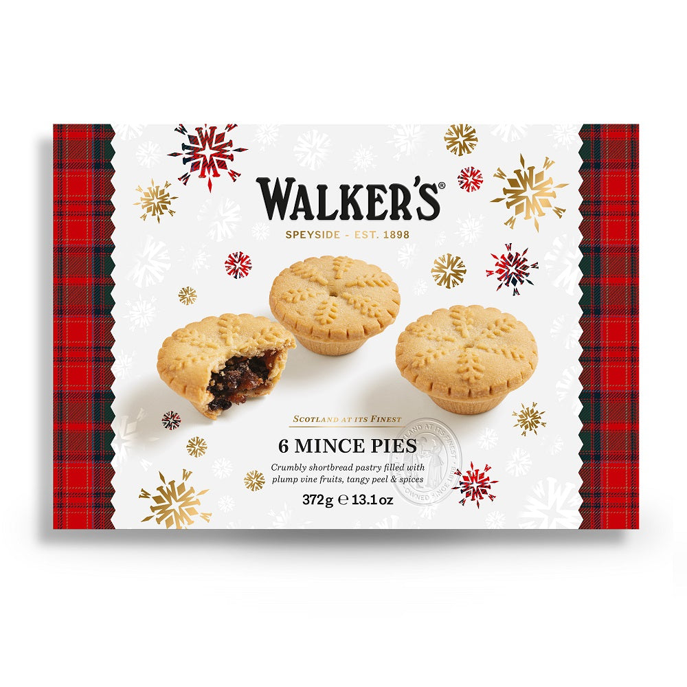 Walkers Shortbread mince pies 13.1oz traditional Scottish Christmas treats