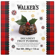 Walkers luxury rich fruit plum pudding 7oz traditional Christmas dessert