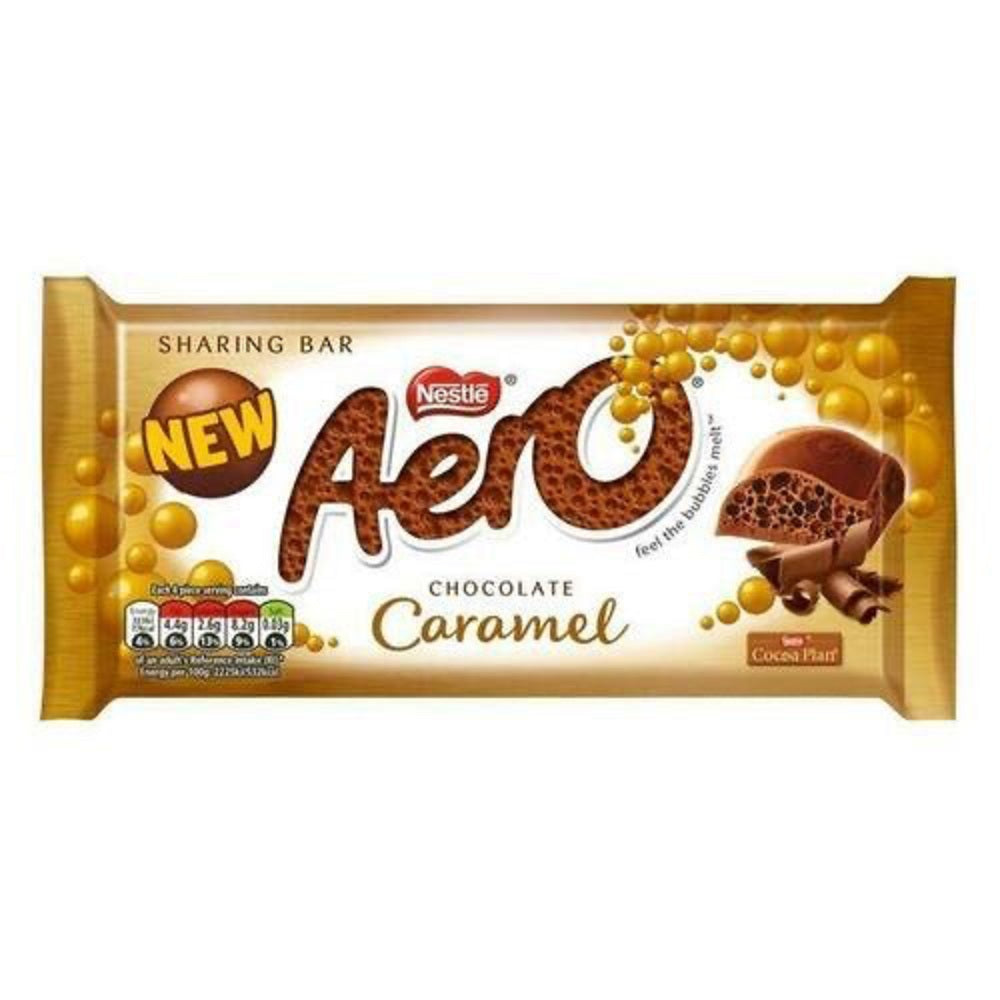 Aero Caramel 295g aerated chocolate gifting block