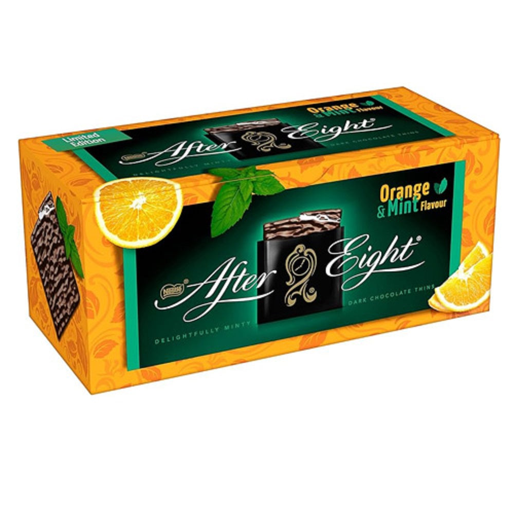 After Eight Orange 200g chocolate fondant mint-style carton