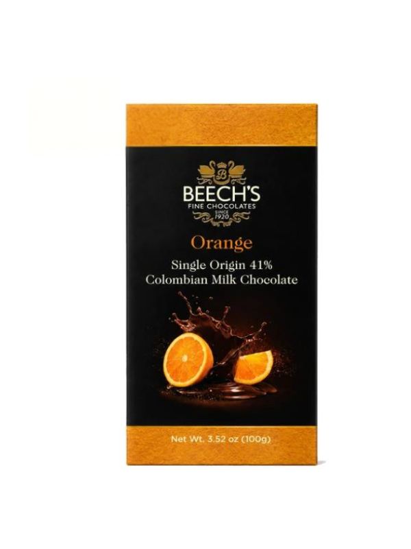 Beech's Milk Chocolate Orange Bar 100g