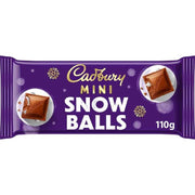 Cadbury Mini Snowballs Chocolate Bar 110G – UK Christmas chocolate stocking filler