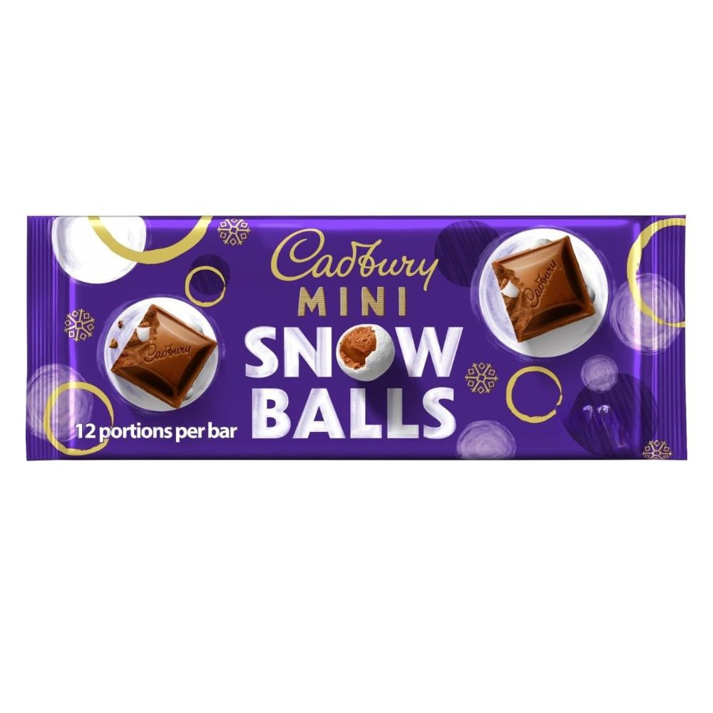 Cadbury Snowballs 350G – UK Christmas chocolate stocking filler