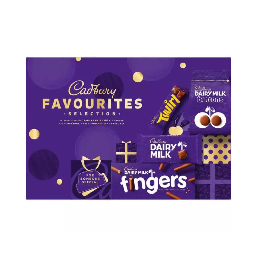 Cadbury Favourites Selection Box 351G – UK Christmas chocolate selection box gift