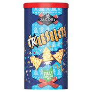 Jacob's Treeselets Caddy 280g – classic British savoury biscuits for snacking and sharing.
