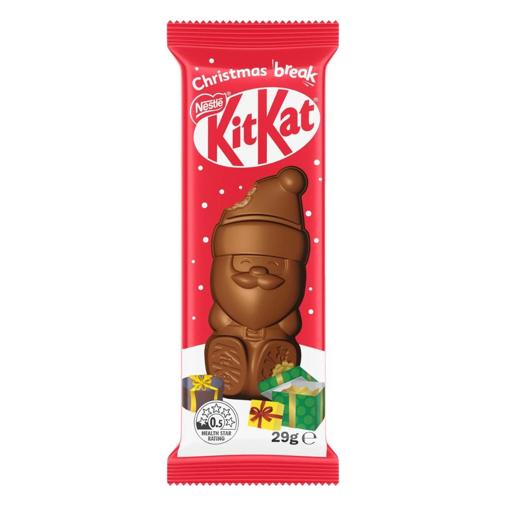 KitKat Santa Milk Chocolate 29G – UK Christmas chocolate stocking filler