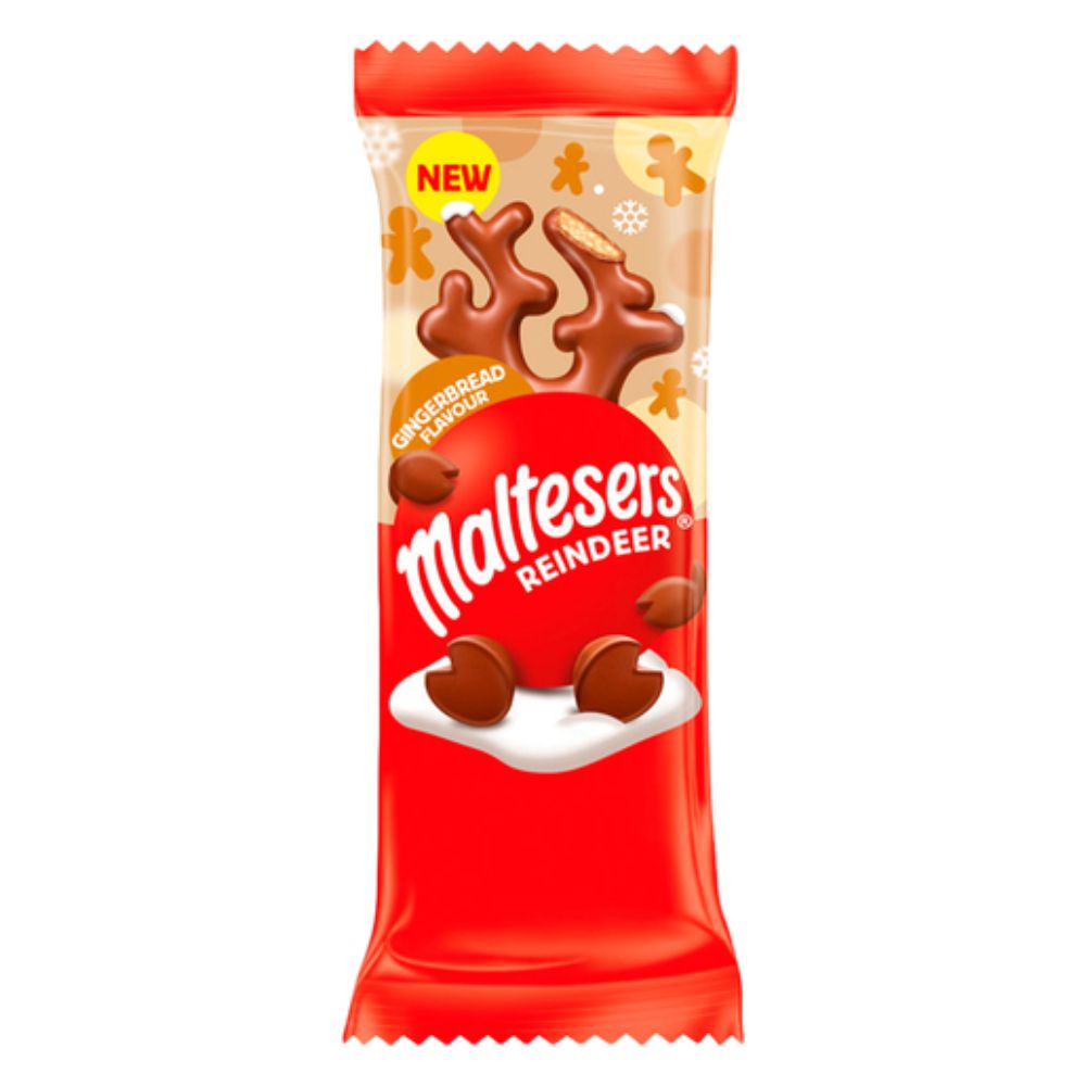 Maltesers Gingerbread Reindeer 29g single Christmas chocolate treat