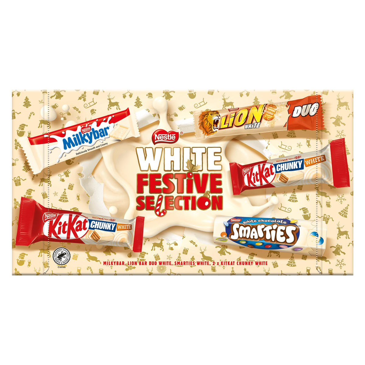 Nestlé White Chocolate Selection Box 190G – UK Christmas chocolate selection box gift