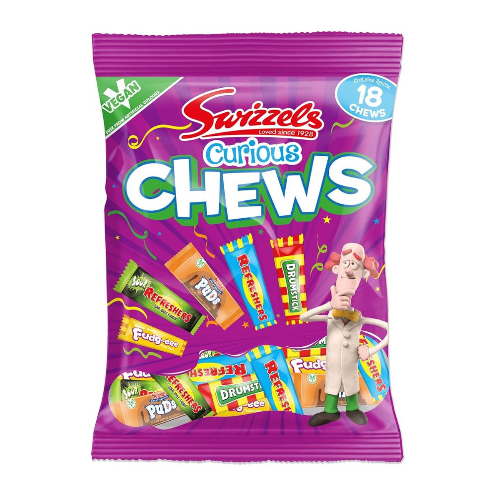 Swizzels Matlow Curious Chews 171g chewy British sweets bag