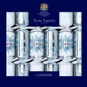 Tom Smith Cracker 6X14" - Gentle Snowfall Premium – festive British Christmas cracker set