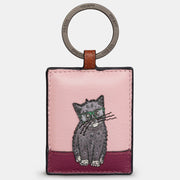 Yoshi Maltese Party Cats Leather Keyring