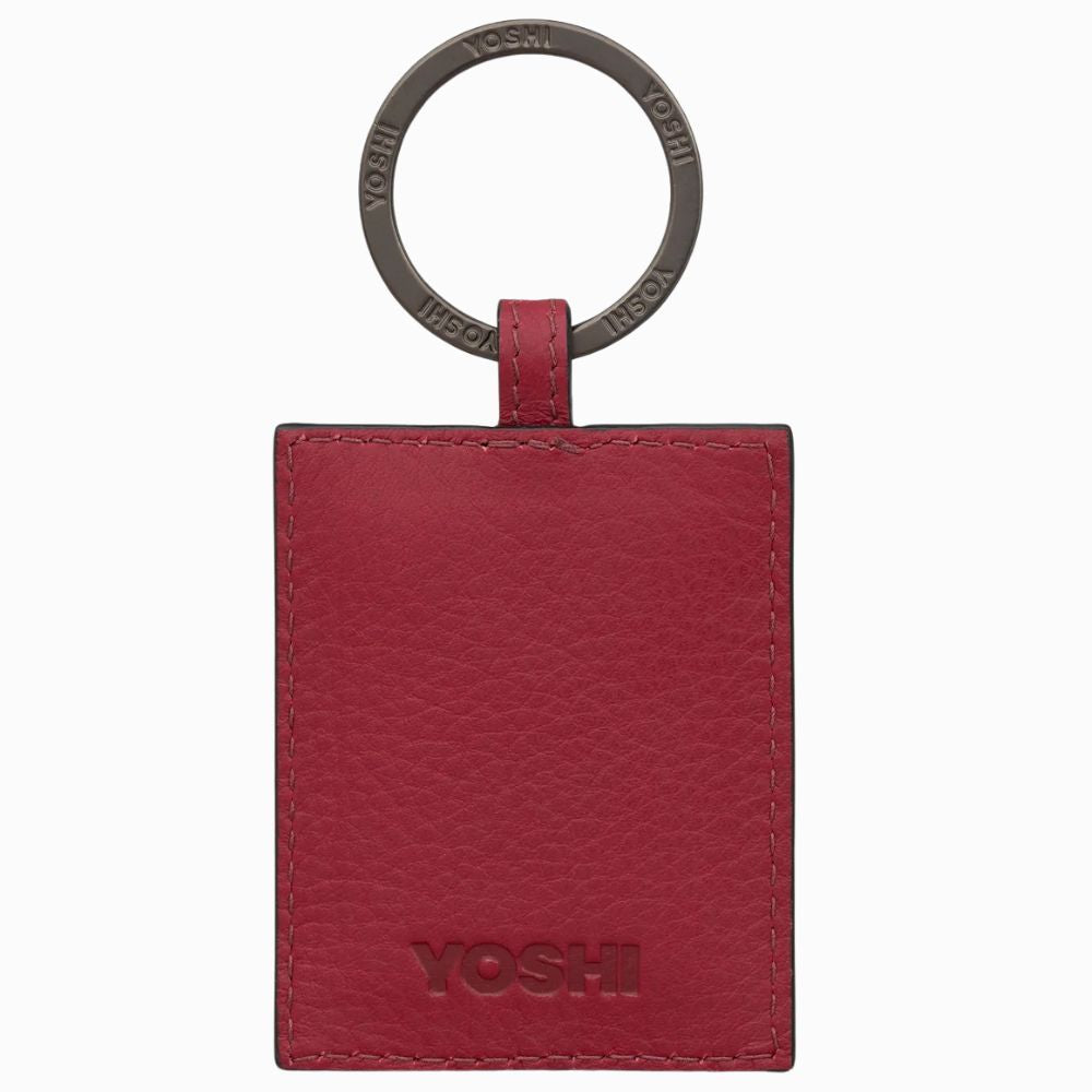 Yoshi Bookworm Cherry Red Leather Keyring