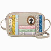 Yoshi Jane Austen Bookworm in Warm Grey Leather Porter Cross Body Bag
