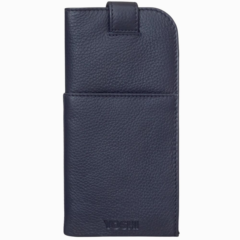 Yoshi Jane Austen Bookworm Navy Leather Chilton Glasses Case