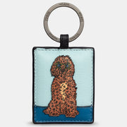 Yoshi Cockapoo Party Dogs Leather Keyring