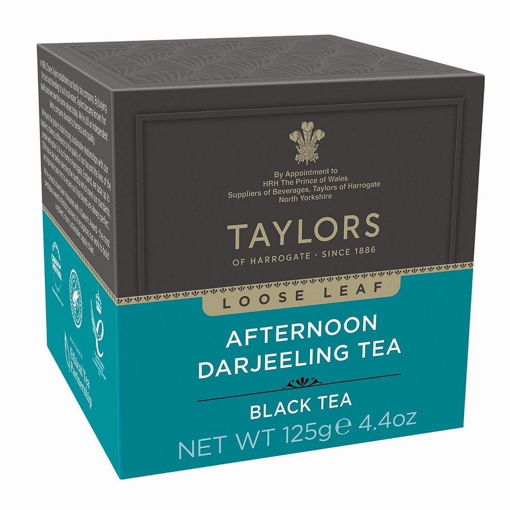 Taylors of Harrogate Afternoon Darjeeling Black Tea Loose Leaf 125g product image