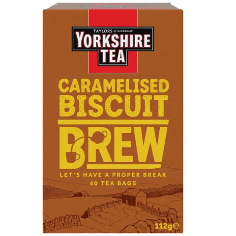 Taylors of Harrogate Caramelised Biscuit Brew 40 Teabags 112g - British Food Supplies