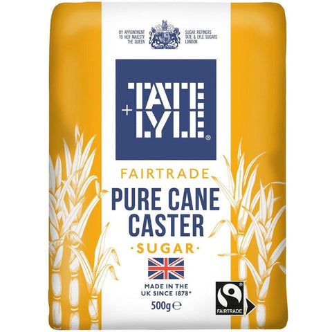 Tate & Lyle Fairtrade Pure Cane Caster Sugar 500g