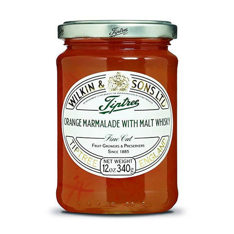 Tiptree Orange Marmalade with Malt Whisky Fine Cut, 12 Ounce